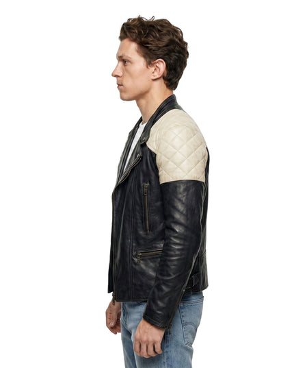 Tom Holland Black Leather Jacket
