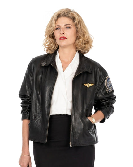 Person wearing a black jacket