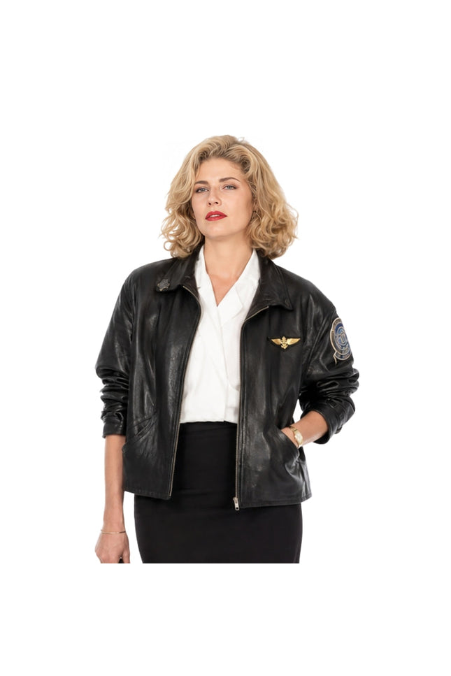 Person wearing a black jacket