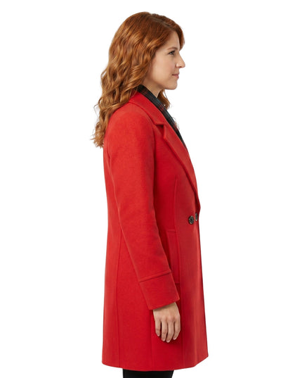 Underwood Red Wool Coat
