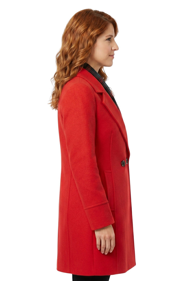 Underwood Red Wool Coat