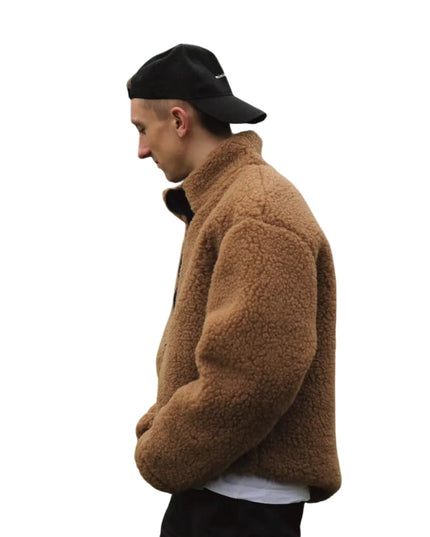 Unisex Sweater Wool Lining Handmade Teddy Jacket