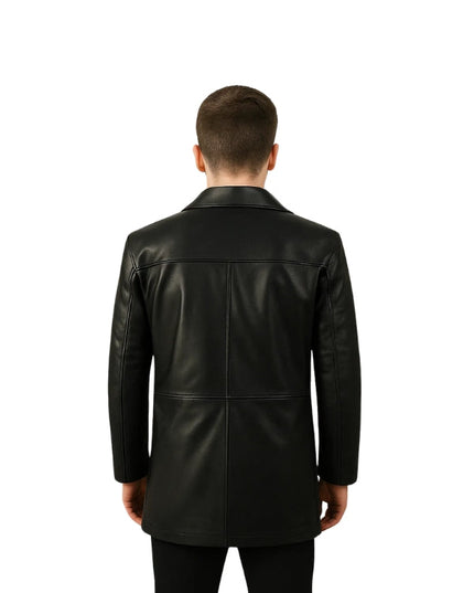 Classmith Black Leather Coat