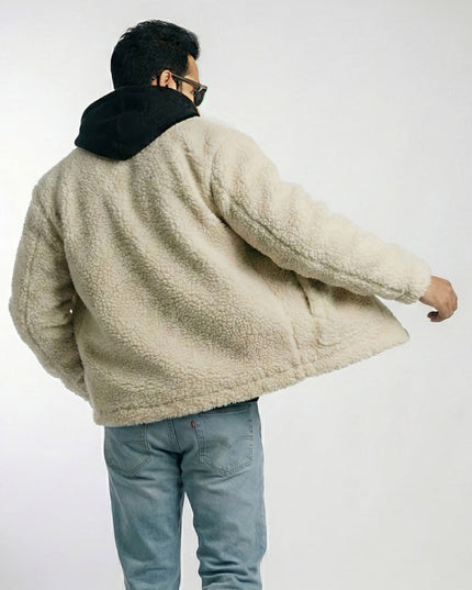 Men’s Handmade Sheep Wool Teddy Jacket