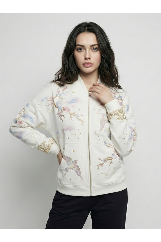 Women’s Artistic Fleece Zip Jacket