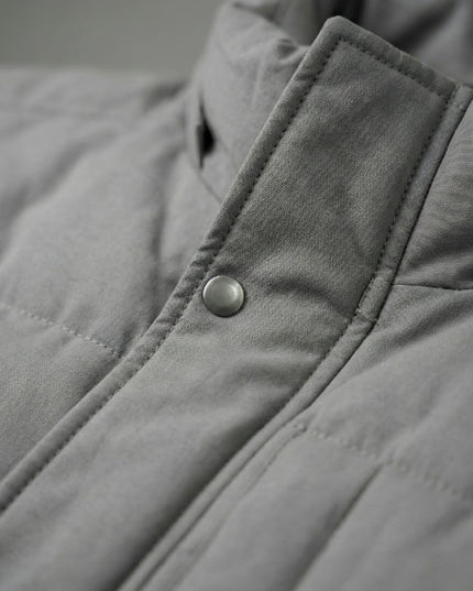 Men's Classic Gray Quilted Puffer Jacket