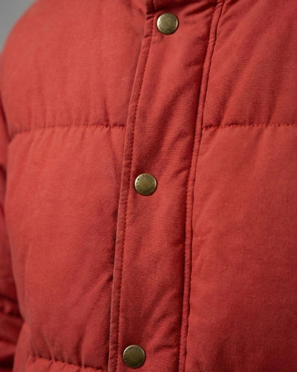 Men's Classic Red Winter Puffer Jacket