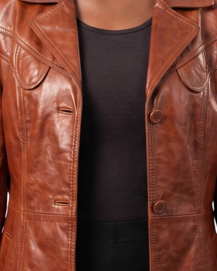 Cat Burns BAFTA 2026 Leather Jacket