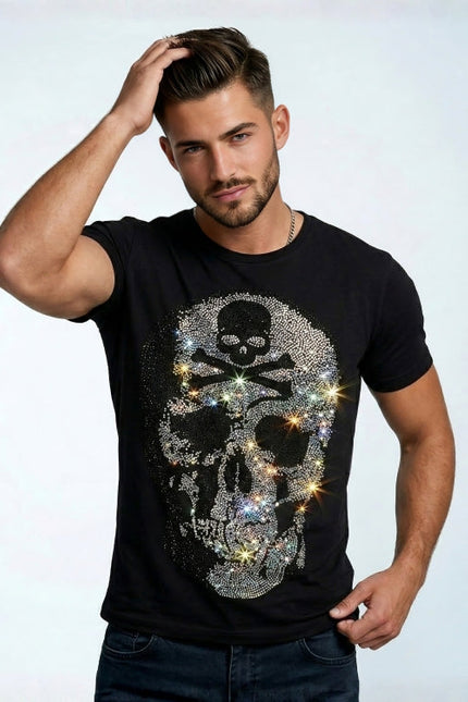 Midnight Skull Rhinestone T-shirt