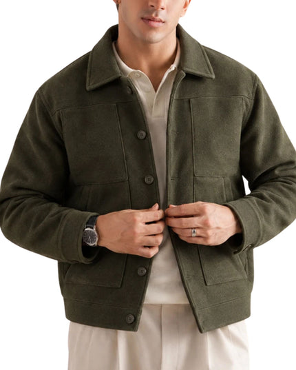 Olive Wool Universal Works Overshirt Jacket