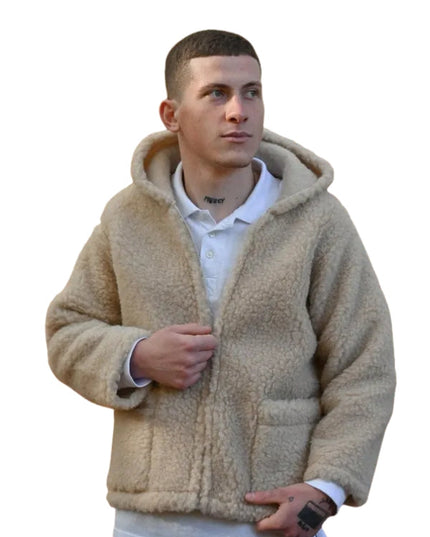 Men's Woolen Jacket with Hood