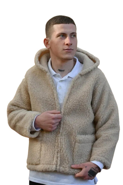 Men's Woolen Jacket with Hood