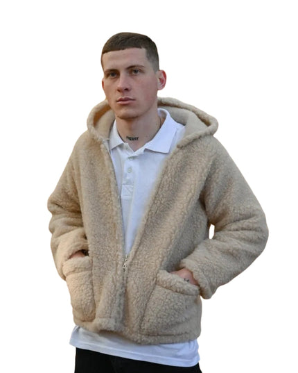Men's Woolen Jacket with Hood