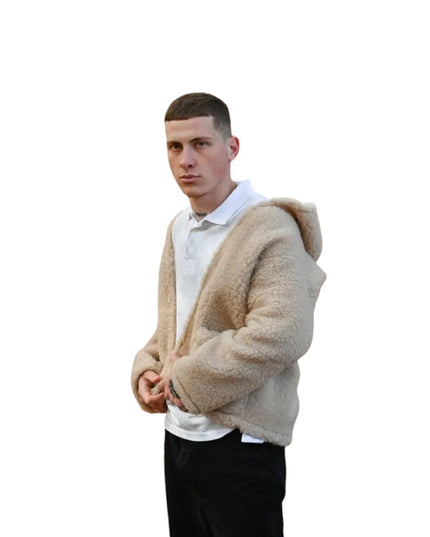 Men's Woolen Jacket with Hood