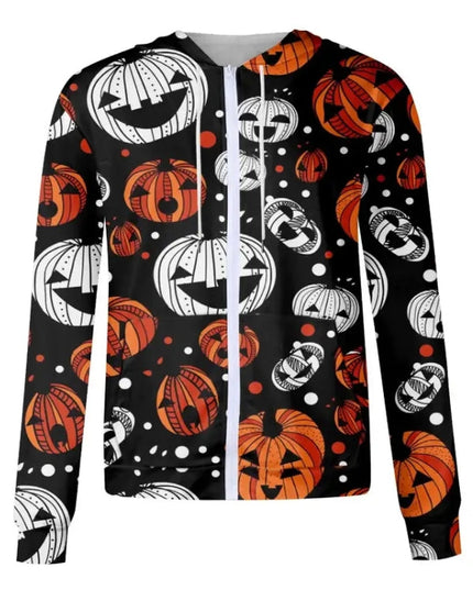 Halloween Scrub Jacket – Spooky and Comfortable Medical Apparel for Halloween Season