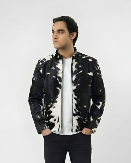 Men’s Cowhide Hair-On Pony Skin Jacket