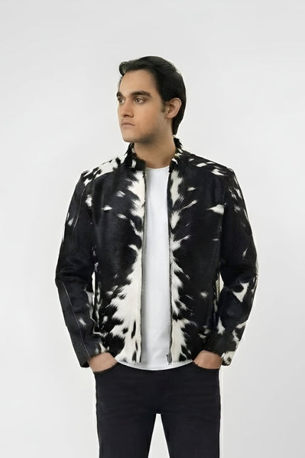 Men’s Cowhide Hair-On Pony Skin Jacket