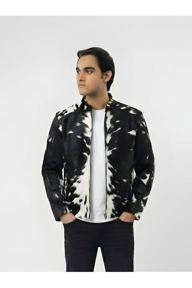 Men’s Cowhide Hair-On Pony Skin Jacket