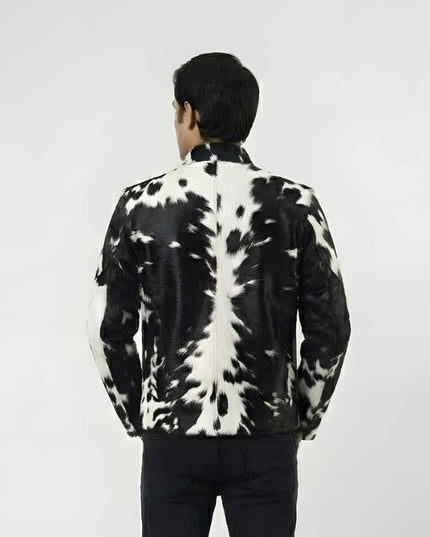 Men’s Cowhide Hair-On Pony Skin Jacket