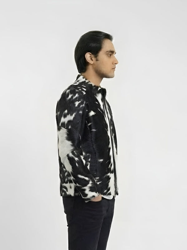 Men’s Cowhide Hair-On Pony Skin Jacket