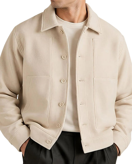 Beige Wool Universal Works Overshirt Jacket