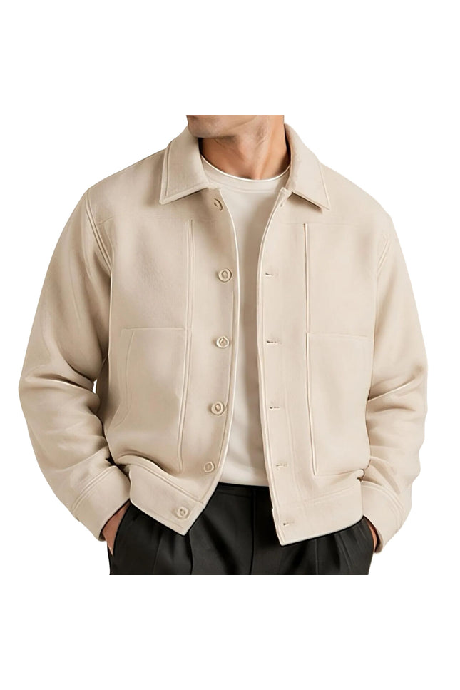 Beige Wool Universal Works Overshirt Jacket