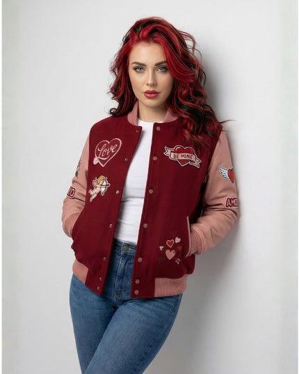 Cupid Valentine Varsity Jacket