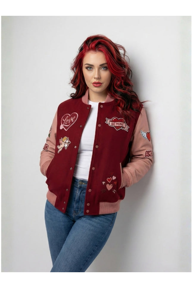 Cupid Valentine Varsity Jacket