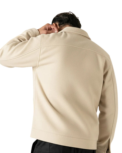 Beige Wool Universal Works Overshirt Jacket