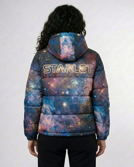 Women’s Cosmic Print Puffer Jacket