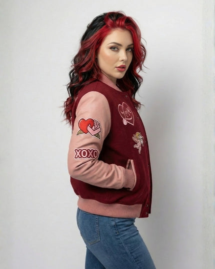 Cupid Valentine Varsity Jacket