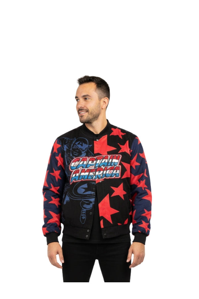 Vintage Captain America Racing Jacket