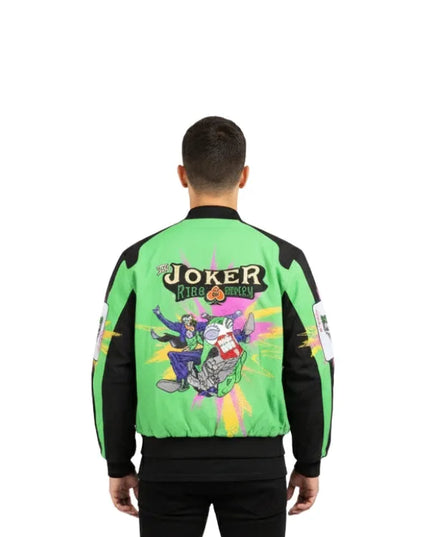 Vintage design Joker jacket with a timeless look inspired by iconic comic character fashion