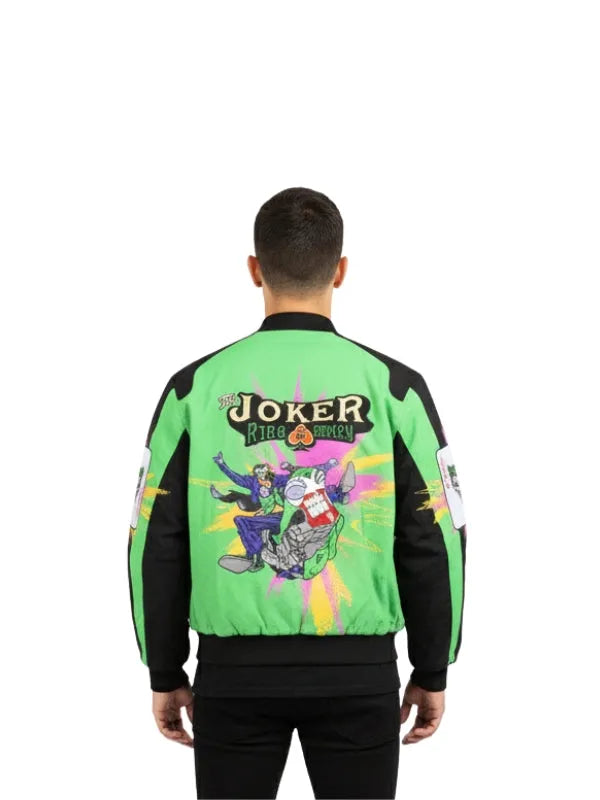 Vintage design Joker jacket with a timeless look inspired by iconic comic character fashion