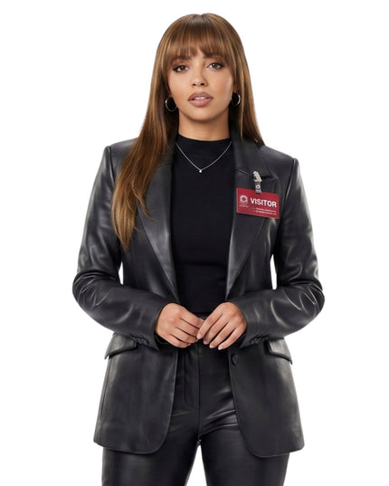 Wild Cards Max Mitchell Black Leather Blazer Buy Now

