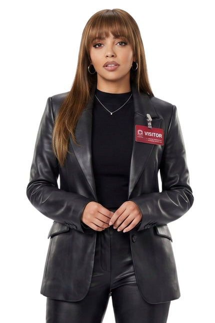 Wild Cards Max Mitchell Black Leather Blazer Buy Now
