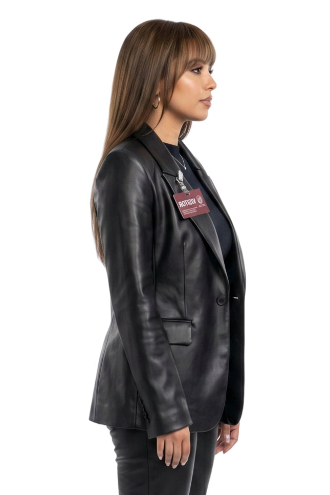 Wild Cards Max Mitchell Black Leather Blazer Shop Now
