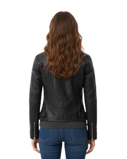 Women's Moto Black Biker Jacket