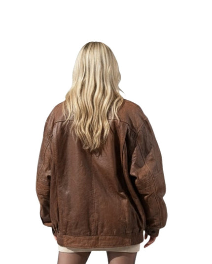 Women's Handmade Oversized Bomber Jacket