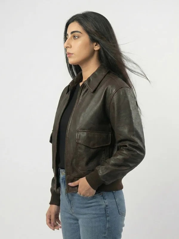 women distressed oversized 90s vintage jacket with relaxed streetwear fit