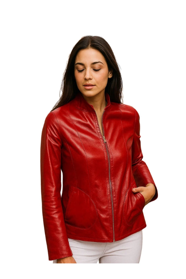 Women's Goat Leather Jacket