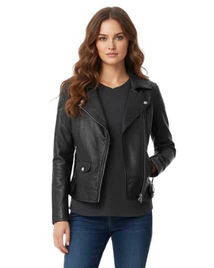 Women's Moto Black Biker Jacket
