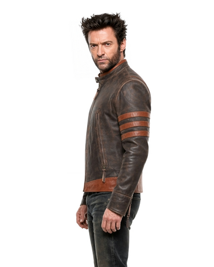 X-Men-Origins-Wolverine-Brown-Leather-Jacket