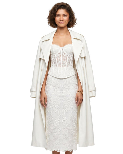 Zendaya Paris 2026 Off White Wool Coat