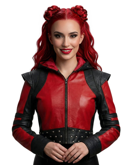 Kylie Cantrall Descendants The Rise Of Red Studded Leather Jacket