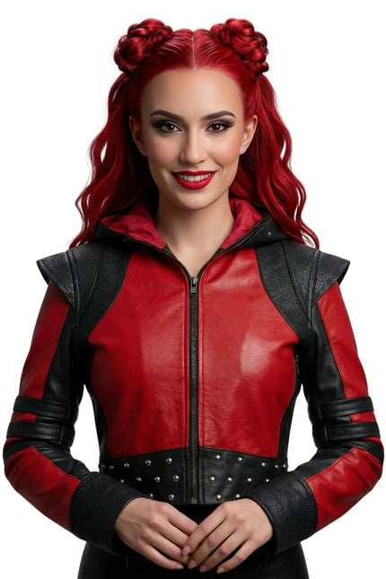 Kylie Cantrall Descendants The Rise Of Red Studded Leather Jacket