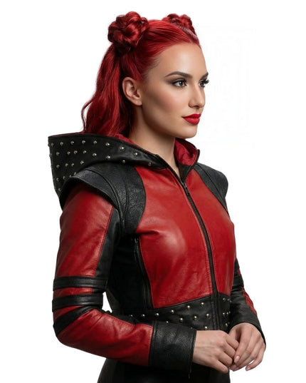 Descendants The Rise Of Red Studded Leather Jacket