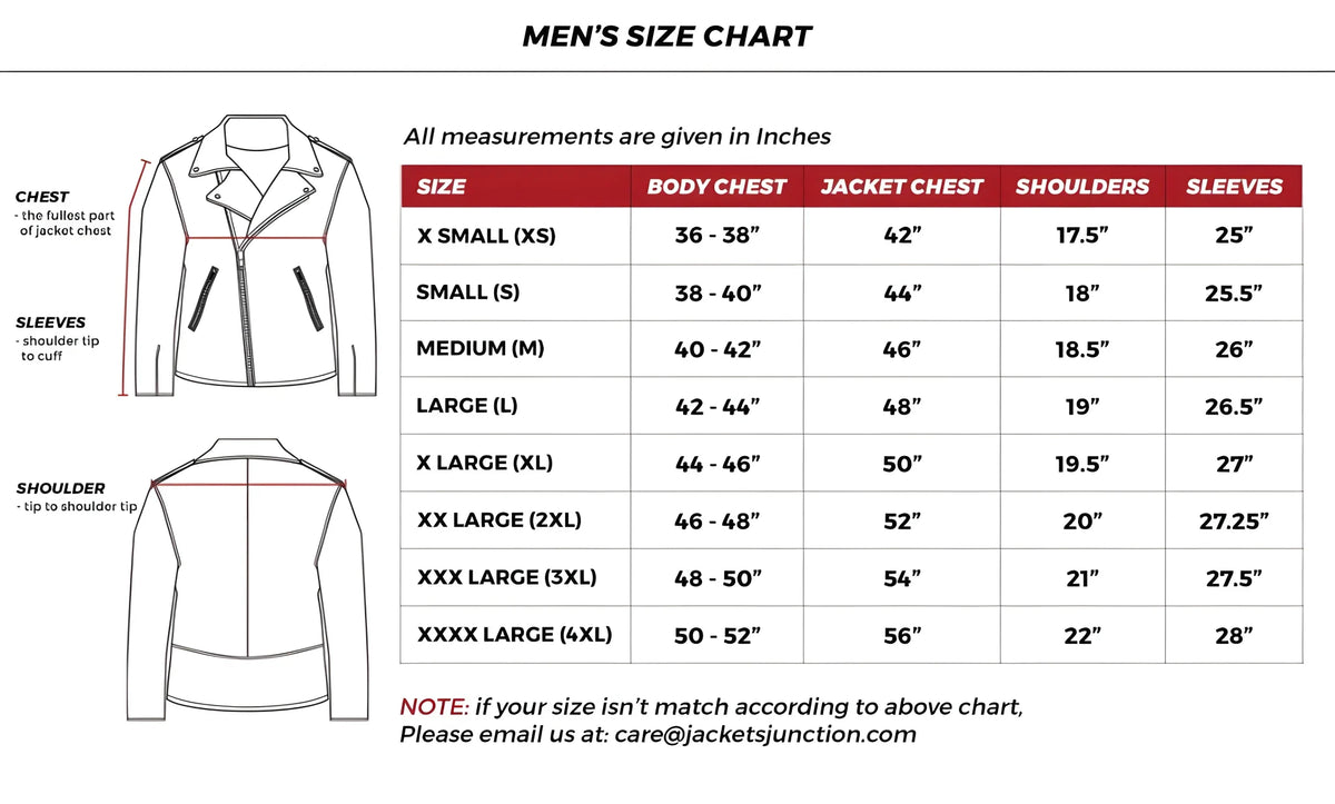 Men's Size Chart