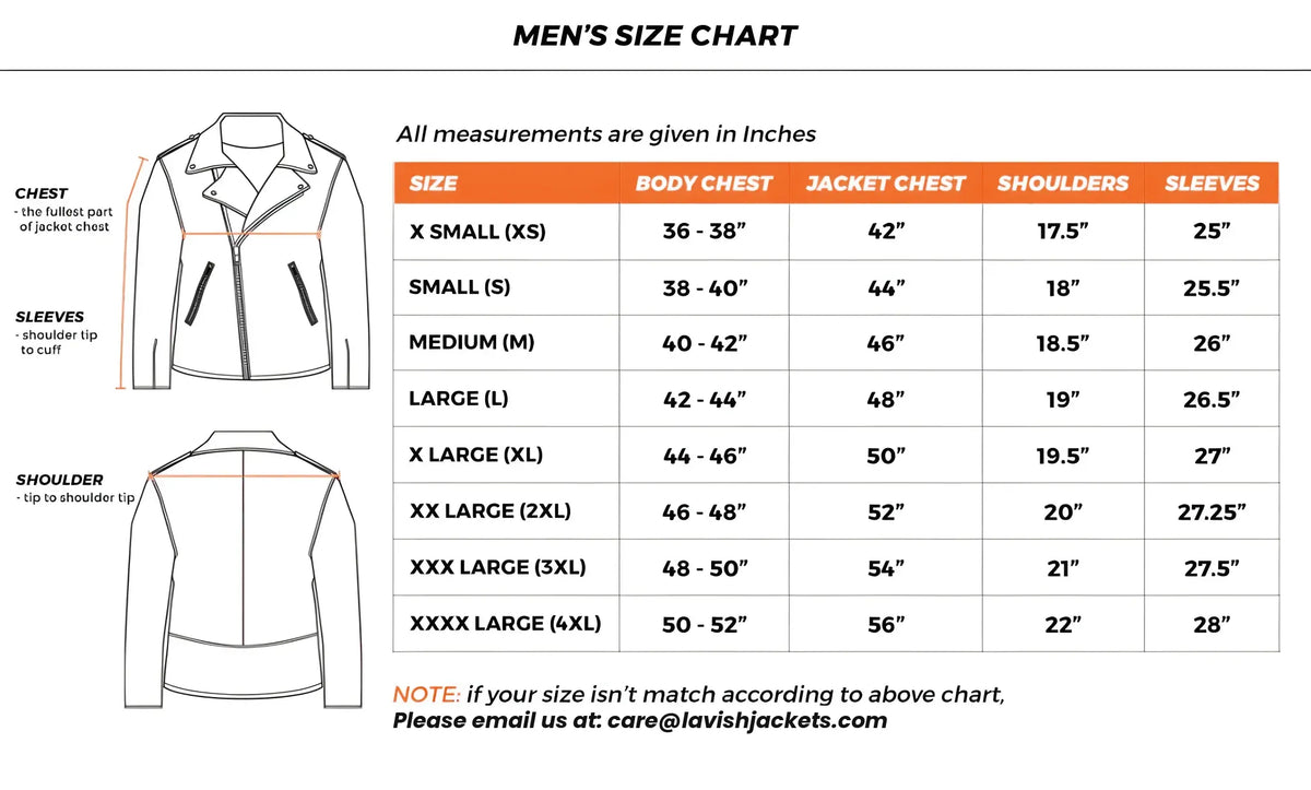 Men's Size Chart
