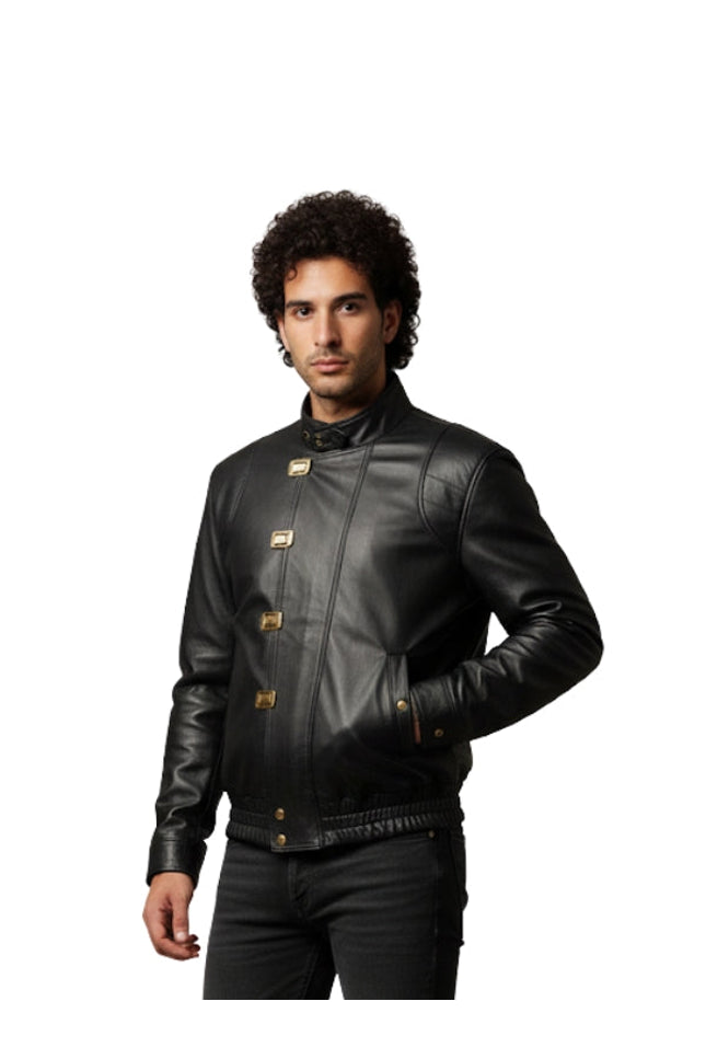 Akira Kaneda Capsule Logo Leather Jacket